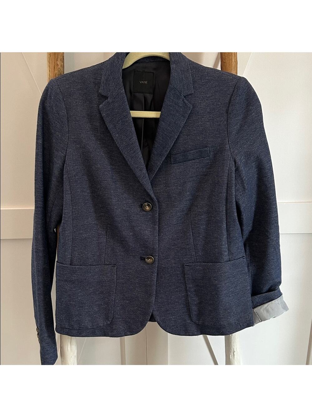 Vane Women's Classic Navy Blazer 6
